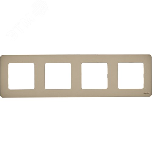 Рамка 4-местная шампань INSPIRIA - фото 2