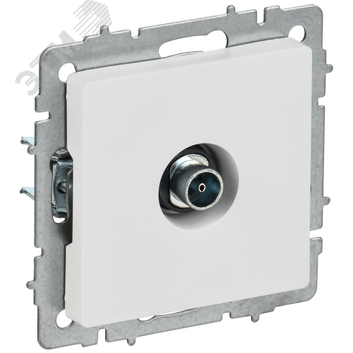 BRITE Розетка TV оконечная РТВ11-0-БрАБ арктический белый IEK - фото 1