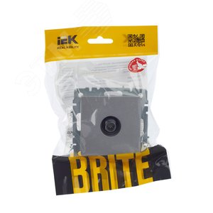 BRITE Розетка TV оконечная РТВ11-0-БрА алюминий - фото 7