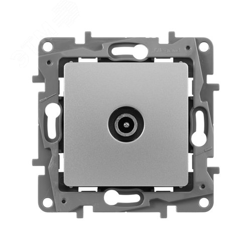 Розетка TV оконечная алюминий ETIKA - фото 2