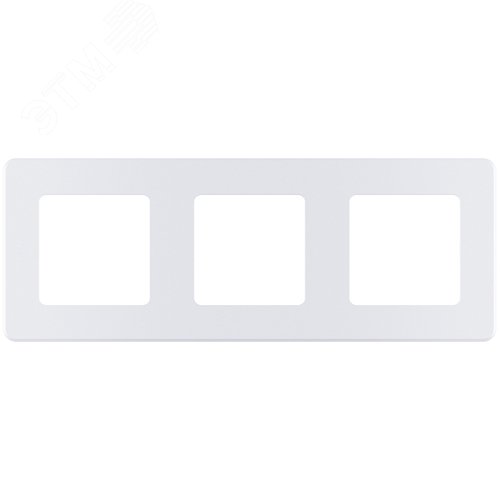 Рамка 3-местная жемчуг INSPIRIA - фото 1