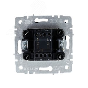 BRITE Выключатель одноклавишный самовозвратный 10А ВС10-1-4-БрМ маренго - фото 5