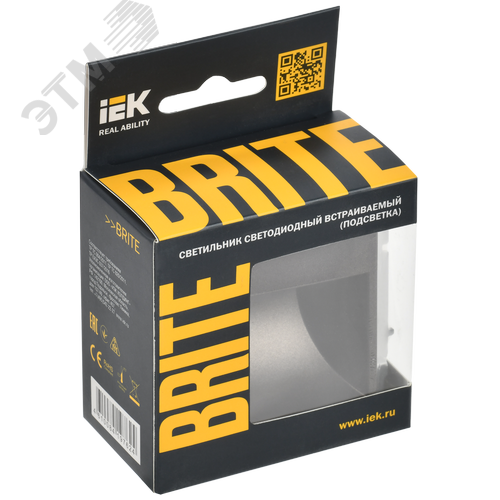BRITE Подсветка LED встраиваемая ПЛ20-БрТБ бронза - фото 2