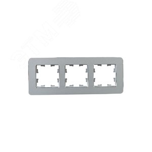 BRITE Рамка 3 поста РУ-3-1-Бр металл алюминий RE IEK - фото 2