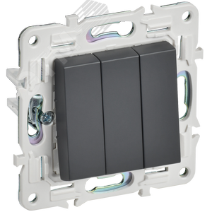 Изображение товара SKANDY Выключатель 3-клавишный 10А SK-V11T титан IEK (шт)