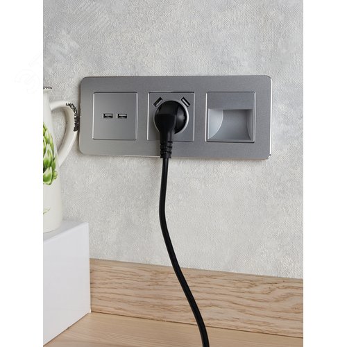 BRITE Подсветка LED встраиваемая ПЛ20-БрА алюминий - фото 3