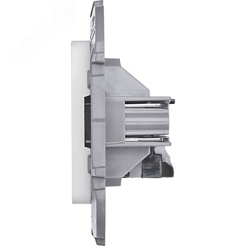 Розетка компьютерная RJ45 категория 5Е UTP белый INSPIRIA - фото 2