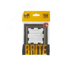 BRITE Рамка 1 пост РУ-1-БрШ шампань - фото 5