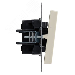 BRITE Выключатель одноклавишный перекрестный 10А ВС10-1-3-БрКр бежевый - фото 3