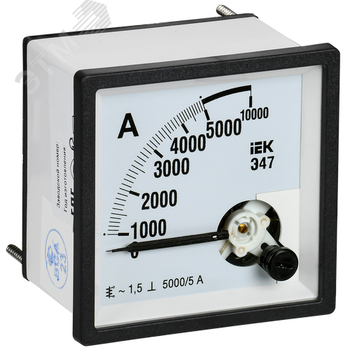 Изображение товара Амперметр Э47 5000/5А класс точности 1,5 72х72 мм (шт)