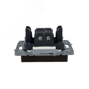 BRITE Выключатель одноклавишный проходной с индикацией 10А ВС10-1-7-БрТБ темная бронза IEK - фото 4