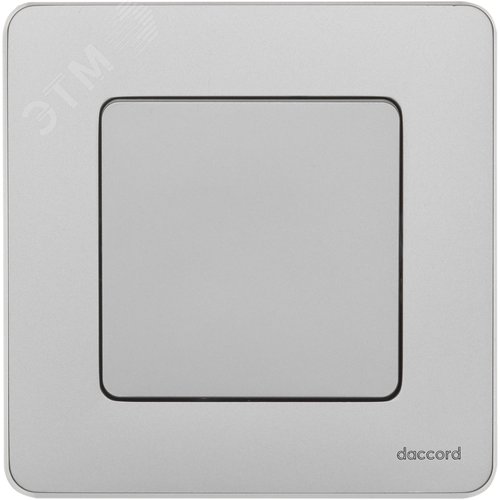 Выключатель 1-клавишный проходной 10АХ безвинтовое крепление алюминий INSPIRIA - фото 2