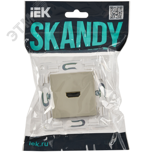 SKANDY Розетка HDMI SK-H01B бежевый IEK - фото 2