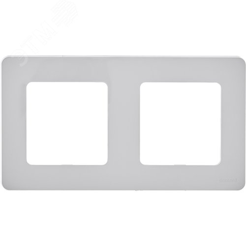 Рамка 2-местная белый INSPIRIA - фото 2