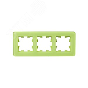 BRITE Рамка 3 поста РУ-3-2-Бр стекло эко грин RE IEK - фото 2