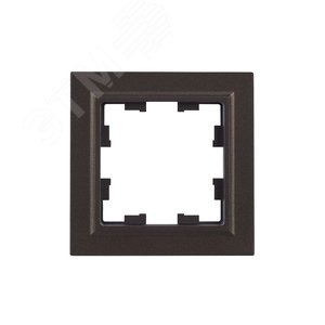 BRITE Рамка 1 пост РУ-1-БрТБ темная бронза - фото 2