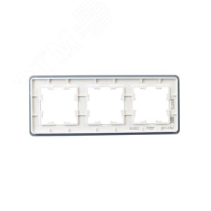 BRITE Рамка 3 поста РУ-3-2-Бр стекло белый RE IEK - фото 3