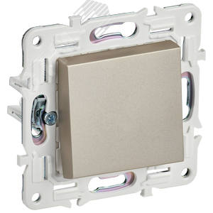 SKANDY Выключатель 1-клавишный кнопочный 10А SK-V14Sh шампань IEK - фото 1