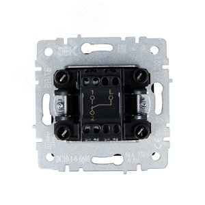 BRITE Выключатель одноклавишный проходной 10А ВС10-1-6-БрМ маренго - фото 5