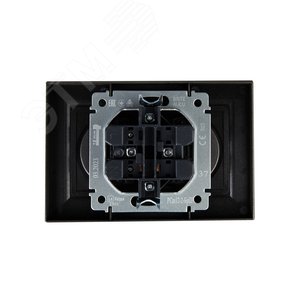 BRITE Розетка 2-местная без заземления с защитными шторками 10А в сборе РСш12-2-БрШ шампань IEK - фото 4