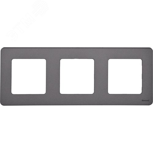 Рамка 3-местная дымчатый INSPIRIA - фото 2