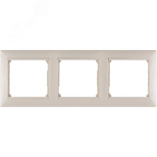 Рамка 3-местная слоновая кость VALENA - фото 2