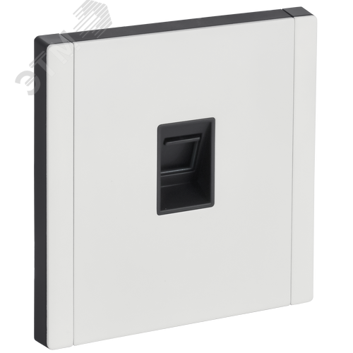 Изображение товара FORTE&PIANO Розетка компьютерная RJ45 кат.5E FP232M металл белый IEK (шт)