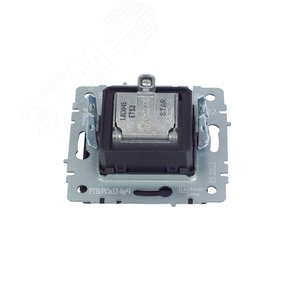 BRITE Розетка двойная TV+SAT РТВ/РСп12-БрЧ черный - фото 5