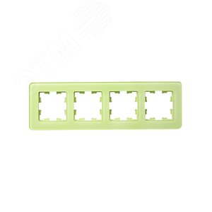 BRITE Рамка 4 поста РУ-4-2-Бр стекло эко грин RE IEK - фото 4