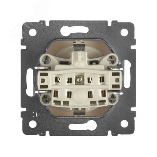 Розетка 1-местная с заземлением без защитных шторок 16А слоновая кость VALENA - фото 3