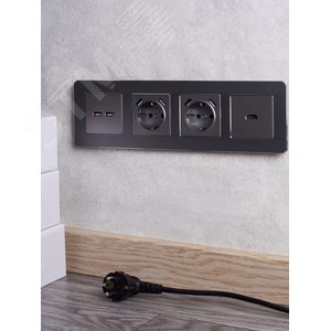 BRITE Розетка HDMI РHDMI-0-БрС сталь - фото 7