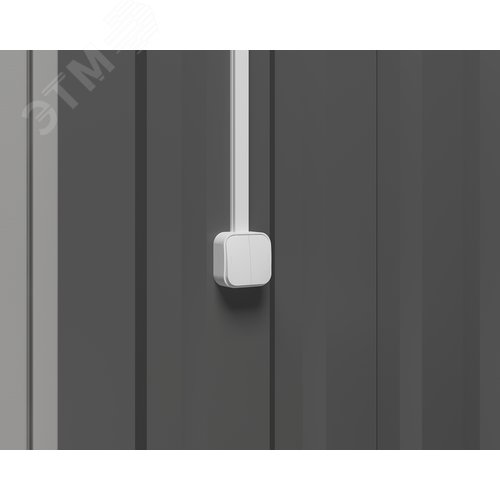 Выключатель 2-клавишный для открытой установки 10А белый QUTEO - фото 3