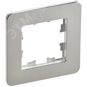 Изображение товара BRITE Рамка 1 пост РУ-1-1-Бр металл алюминий RE AL IEK (шт)