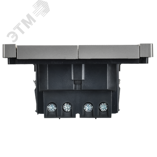 FORTE&PIANO Выключатель 2-клавишный перекрестный 10А FP509 сталь IEK - фото 5