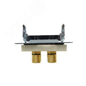 BRITE Аудиорозетка 4 поста РА10-БрКр бежевый - фото 5