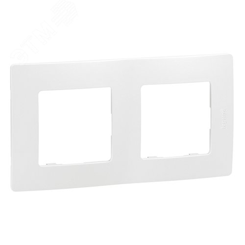 Изображение товара Рамка 2-местная белый ETIKA (шт)