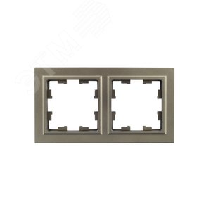 BRITE Рамка 2 поста РУ-2-БрШ шампань - фото 2