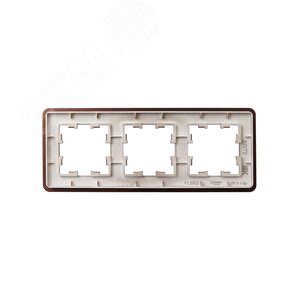 BRITE Рамка 3 поста РУ-3-1-Бр металл коричневый RE AL IEK - фото 3
