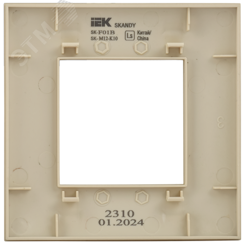 SKANDY Рамка 1-местная SK-F01B бежевый IEK - фото 3