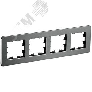 Изображение товара BRITE Рамка 4 поста РУ-4-1-Бр металл титан RE IEK (шт)