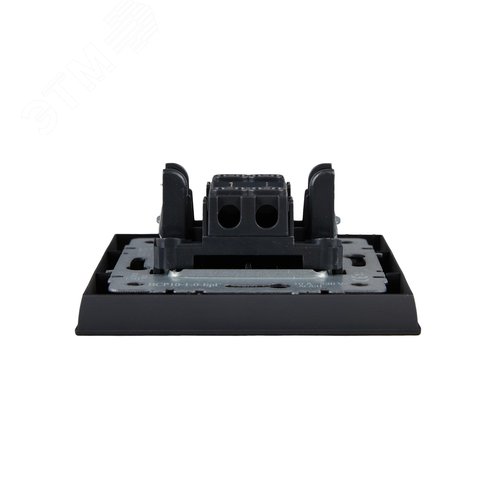 BRITE Выключатель одноклавишный 10А в сборе ВСР10-1-0-БрГ графит IEK - фото 5