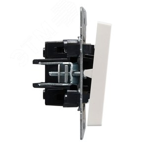 BRITE Выключатель одноклавишный проходной с индикацией 10А ВС10-1-7-БрЖ жемчуг IEK - фото 3