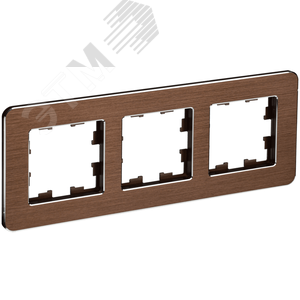 Изображение товара BRITE Рамка 3 поста РУ-3-1-Бр металл коричневый RE AL IEK (шт)
