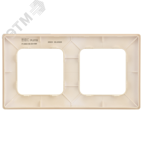 FLITE CLASSIC Рамка 2-местная РУ-2-К-ФлСл сливочный IEK - фото 3