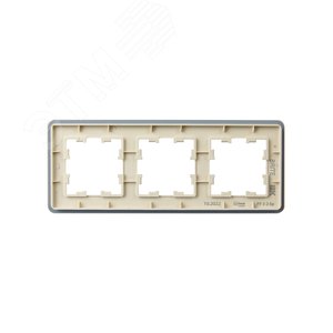 BRITE Рамка 3 поста РУ-3-2-Бр стекло песчаный RE IEK - фото 3