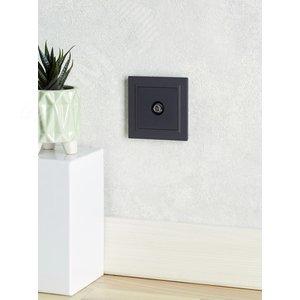 BRITE Розетка TV оконечная РТВ11-0-БрГ графит - фото 8