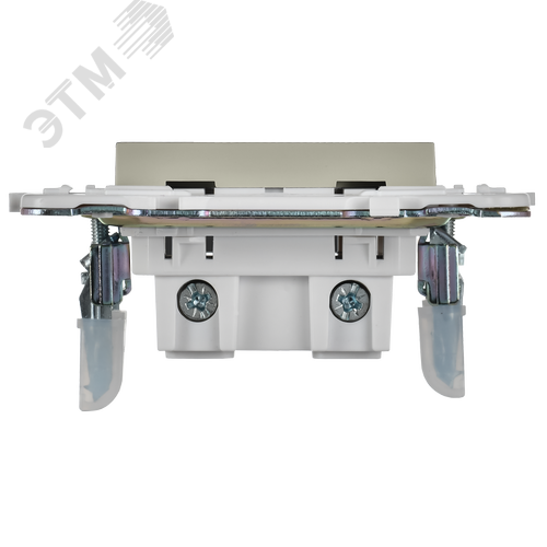 SKANDY Розетка без заземления с защитными шторками 10А SK-R01B бежевый IEK - фото 2