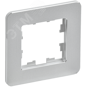 Изображение товара BRITE Рамка 1 пост РУ-1-1-Бр металл алюминий RE IEK (шт)