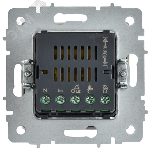 BRITE Кнопка звонка с индикацией для отелей 10А ВС10-1-9-БрАБ арктический белый IEK - фото 2