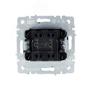 BRITE Выключатель одноклавишный перекрестный 10А ВС10-1-3-БрТБ бронза - фото 5